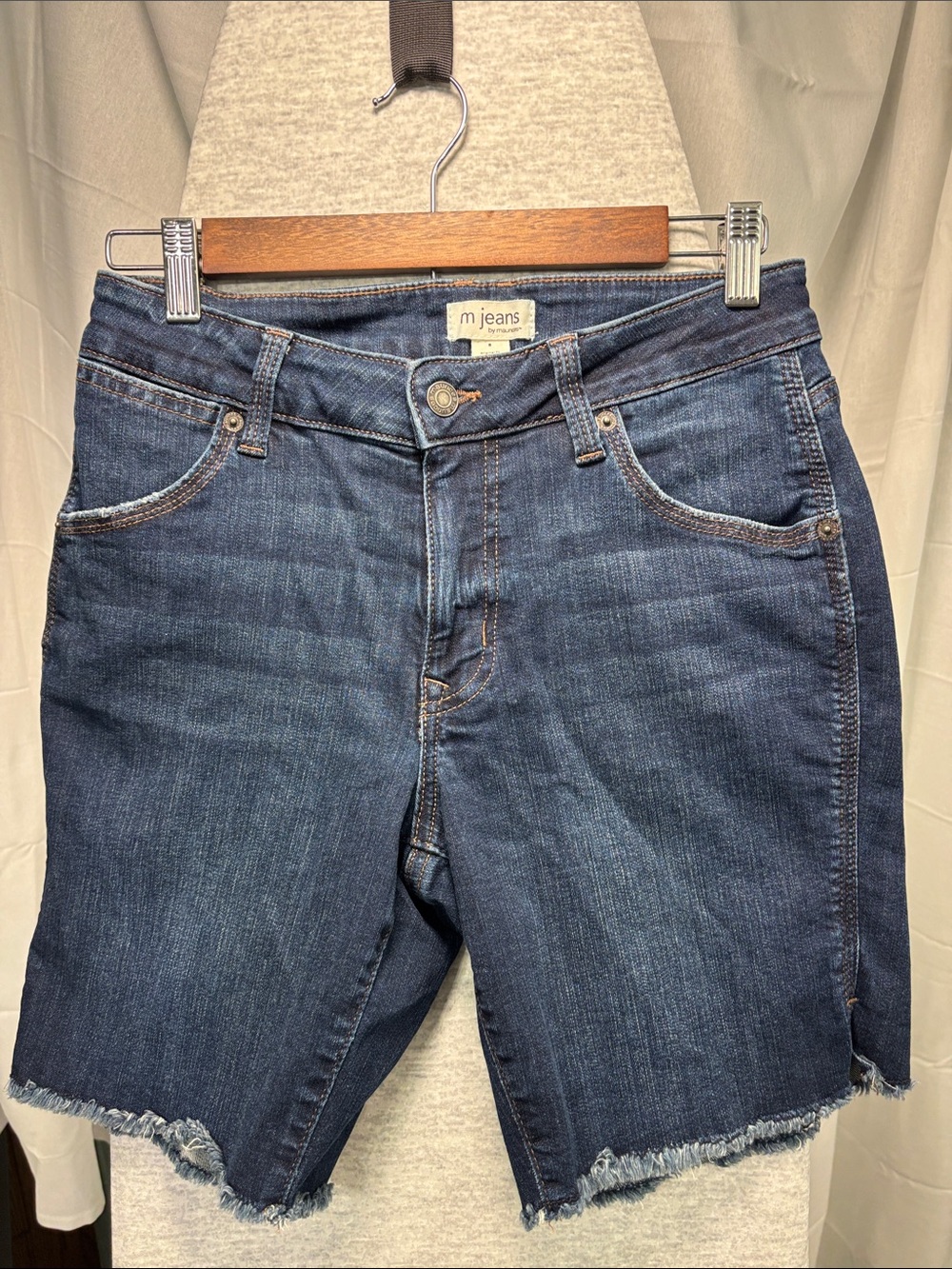 Maurices Dark Blue Denim Jeans with Contrast Stitching